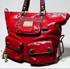 Rare✨️COACH Y2K Poppy Chain Enamel Bag - メルカリ