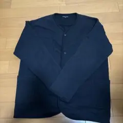 ネイビー ボタン付きカーディガン グローバルワーク