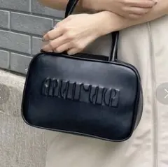 美品✨MURUA（ムルーア） フェイクレザーボストンバッグ 黒