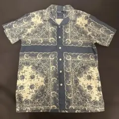 希少 美品90s ラルフローレン CALDWELLオープンカラーシャツバンダナ柄