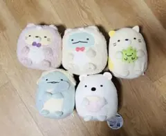 未使用★大人気すみっコぐらし ぬいぐるみ 5点セット　おうちでカフェ