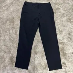 値下げ中❗️GU ブラック スラックス パンツ　ズボン　ポリエステル混紡
