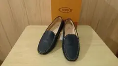 【美品】TOD'S　トッズ ドライビングシューズ 革靴　 ネイビー