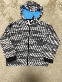 adidas ストライプ柄 パーカー 130