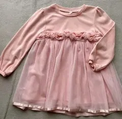 チュール付きワンピース 95