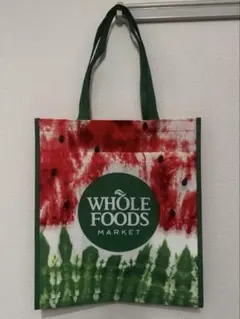 【新品未使用】Whole Foods ホールフーズ　エコバッグ　スイカ
