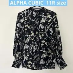ALPHA CUBIC フラワープリント長袖ブラウス 11Rのサムネイル