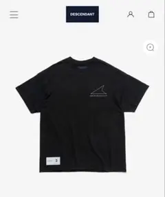 【即完売】DESCENDANT ブラック Tシャツ サイズ3
