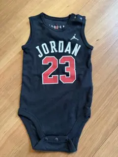 JORDAN ベビー ロンパース ノースリーブ 黒のサムネイル