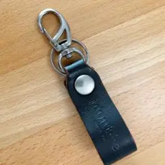 montbell レザー キーホルダー　ブラウン