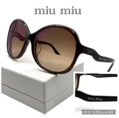 極美品✨】miu miu ミュウミュウ ハート サングラス 黒 金SMU54R