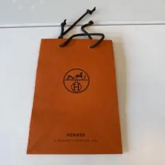 HERMES オレンジ ショッピングバッグ