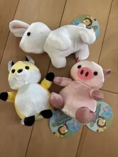 わくわくの森アニマルズぬいぐるみ　3個セット