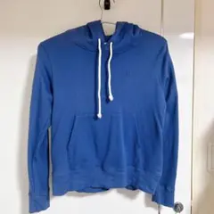 Champion 青 フード付きパーカー　Mサイズ