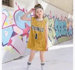 キッズワンピース150cm ダンス衣装 靴下付 880
