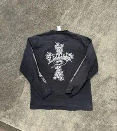 90s vintage Piko ピコ 長袖Tシャツ ロンT クロスY2K 黒のサムネイル