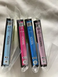 EPSON（エプソン）純正インクカートリッジ IC80L （とうもろこし）4色