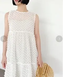 torazzo donna シアードットワンピース 2way ティアード