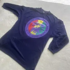 【黒タグ】 80s Old Stussy ステューシー ロンTシャツ　ラスタ