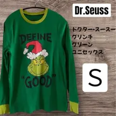 USA古着＊Dr.Seuss＊グリンチ＊グリーン＊長袖　Tシャツ＊S＊希少＊レア