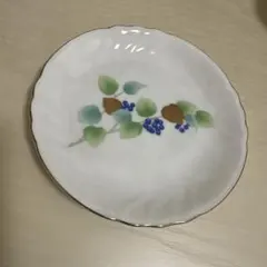일식기 명판 15.5cm 나무의 실무늬 김채 윤화접시 레트로 작은 접시