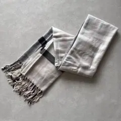 H&M チェック柄フリンジ大判ストール