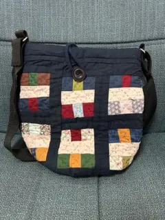 キルティングパッチワークバッグ　ハンドメイド
