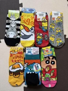 キャラクターくつした7点セット