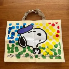 スヌーピー　不織布コート　バッグ　ニッセイ　ユニバーサルスタジオジャパン