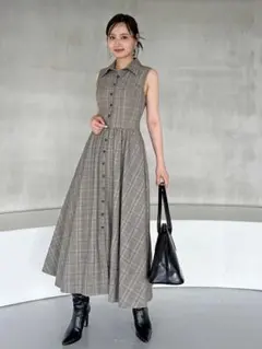 Sustainableコルセットディテールシャツワンピース