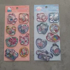 サンスター文具　シナモロール とハローキティラメ入ウォーターシール 8個セット