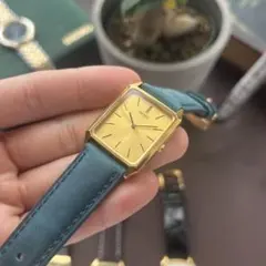 ヴィンテージ SEIKO tank 7431 黒×金 オクタゴン 稼働品 - メルカリ