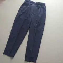 GU ドライワイドテーパードイージーアンクルパンツ　ブルーS