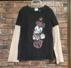 ディズニー ミニー ロンT 長袖Tシャツ プリントTシャツ 130cmカットソー