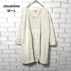 cloudnine 長袖　シャツ　チュニック　コットン　リネン　インド　M-L