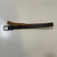 本革 ベルト スタッズ付き ブラウン メンズ カジュアル