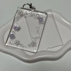 (2)レジンデコ　トレカケースキーホルダー