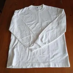 Uniqlo U　Tシャツ　カットソー　ホワイト　長袖