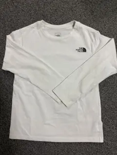 キッズ THE NORTH FACE ホワイト長袖カットソー 140cm ロンT