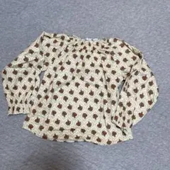 テータテート　長袖トップス　花柄　120【新品】