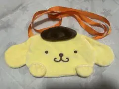 ポムポムプリン ぬいぐるみポシェット 小顔ポーズ