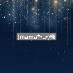 (mama*•⊿•)様専用ページ