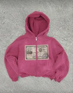 15AW Supreme ジップパーカー ピンク ハーバードロゴ Supreme ピンク ジップアップパーカーXL