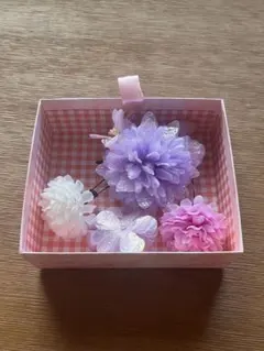 【七五三・成人式】花の髪飾り 4個セット