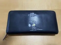 COACH スヌーピー 長財布 ブラック
