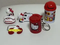 ハローキティ カプセルトイ キーホルダーコインシリンダー5個セット
