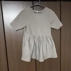 coca 半袖 ニットワンピース グレー Sサイズ