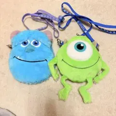 ディズニーリゾート　モンスターズインク　サリー　マイク　パスケース　ポーチ