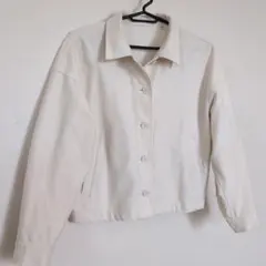 UNIQLO　ユニクロ　ジャージーリラックスジャケット　オフホワイト　M