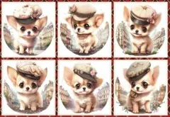 12/19締切❌即購入不可❌オーダー専用ページ　帽子のチワワ　パネル生地